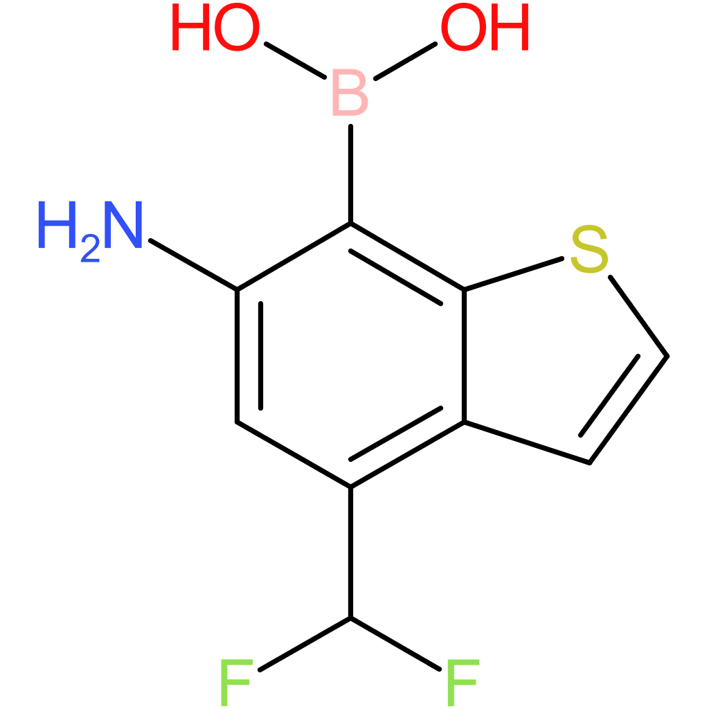 6-amino-4-(difluoromethyl)benzothiophene-7-boronic acid