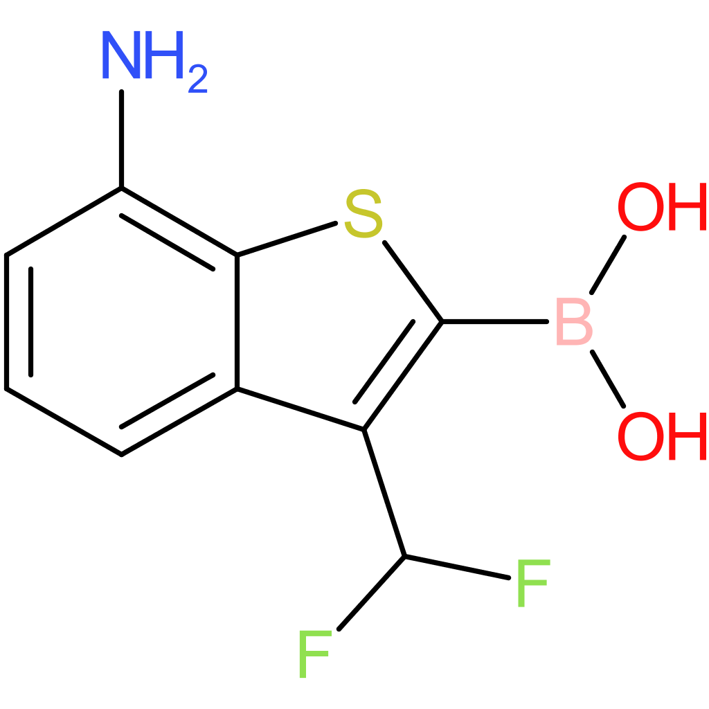 7-amino-3-(difluoromethyl)benzothiophene-2-boronic acid