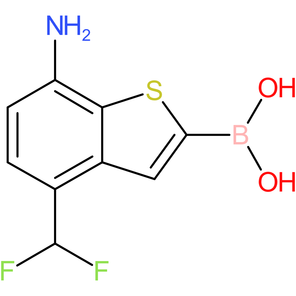 7-amino-4-(difluoromethyl)benzothiophene-2-boronic acid