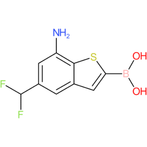 7-amino-5-(difluoromethyl)benzothiophene-2-boronic acid