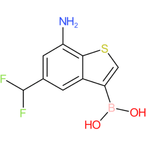 7-amino-5-(difluoromethyl)benzothiophene-3-boronic acid