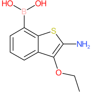 2-amino-3-ethoxybenzothiophene-7-boronic acid