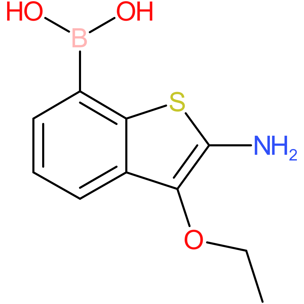 2-amino-3-ethoxybenzothiophene-7-boronic acid