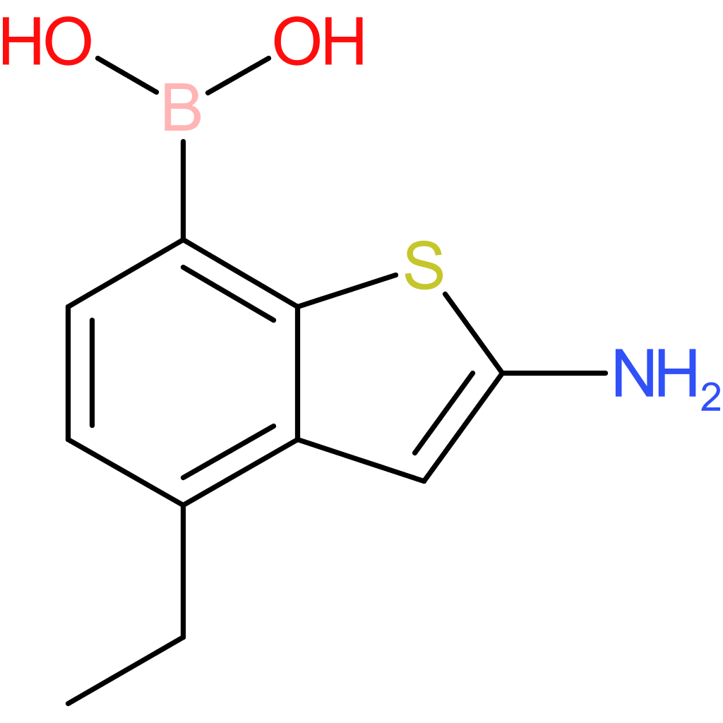 2-amino-4-ethylbenzothiophene-7-boronic acid