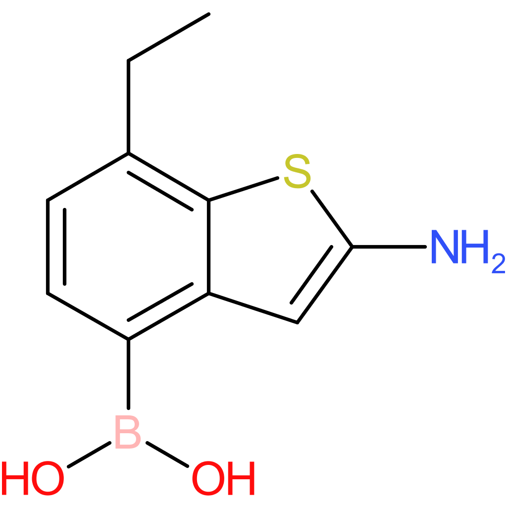 2-amino-7-ethylbenzothiophene-4-boronic acid