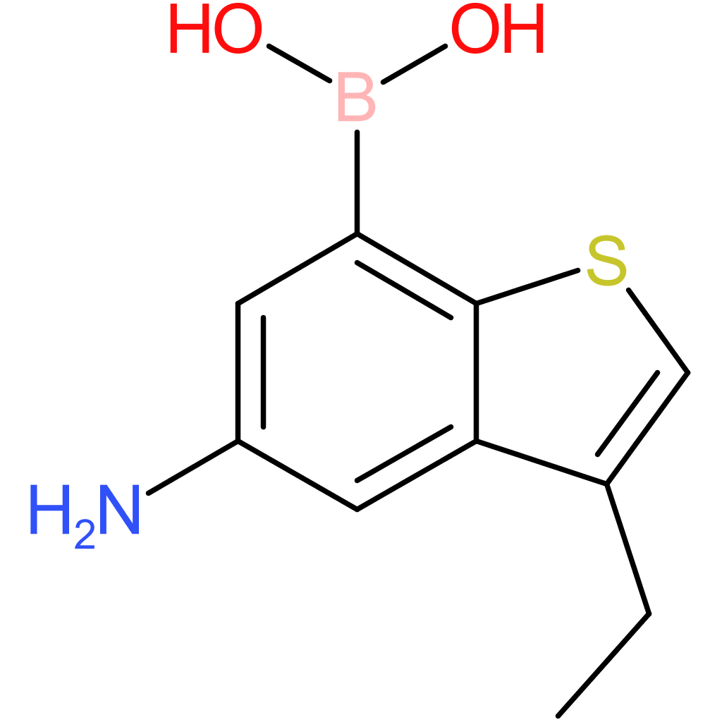 5-amino-3-ethylbenzothiophene-7-boronic acid
