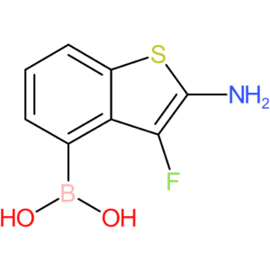 (2-amino-3-fluoro-1-benzothiophen-4-yl)boronic acid