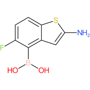 (2-amino-5-fluoro-1-benzothiophen-4-yl)boronic acid