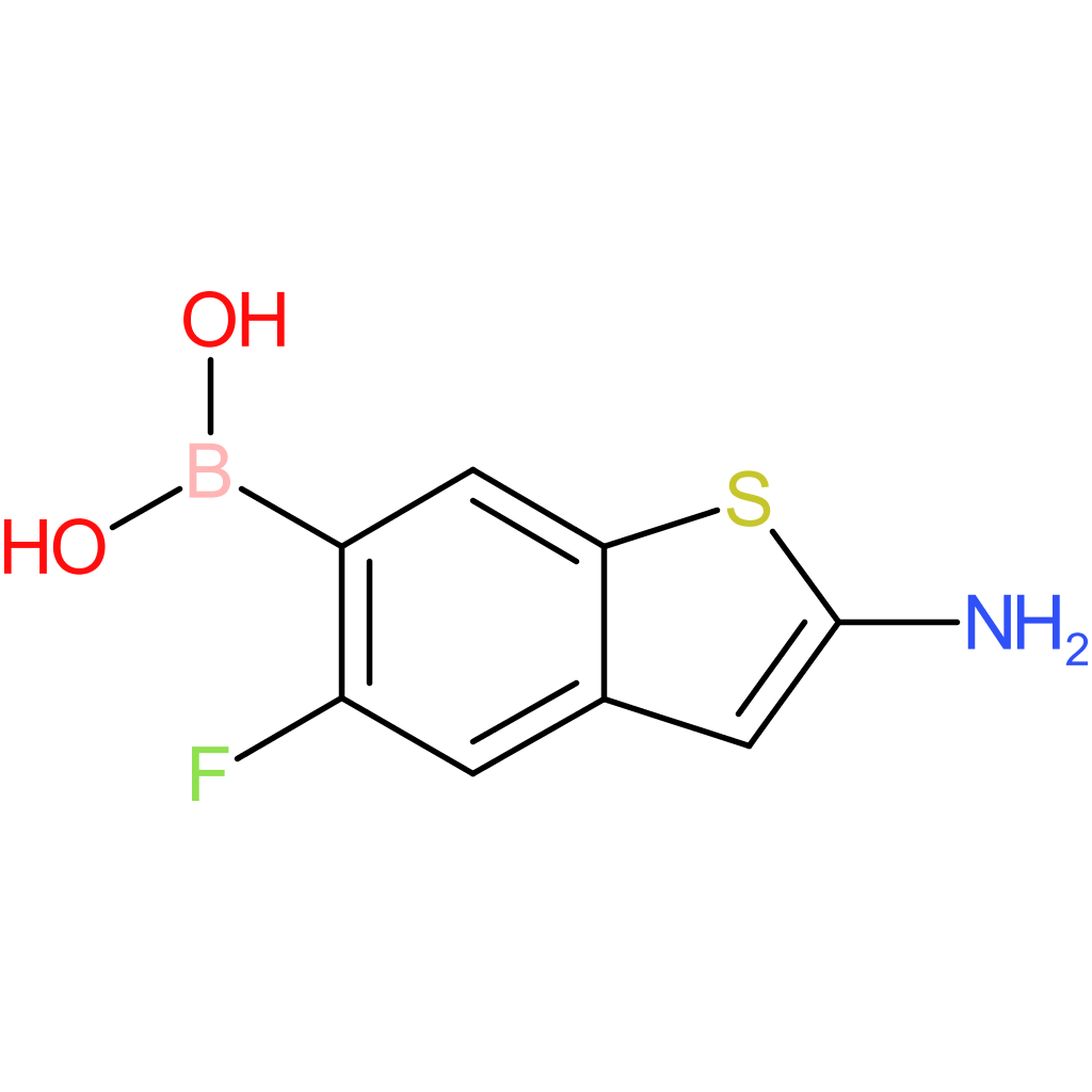 (2-amino-5-fluoro-1-benzothiophen-6-yl)boronic acid