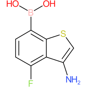 (3-amino-4-fluoro-1-benzothiophen-7-yl)boronic acid