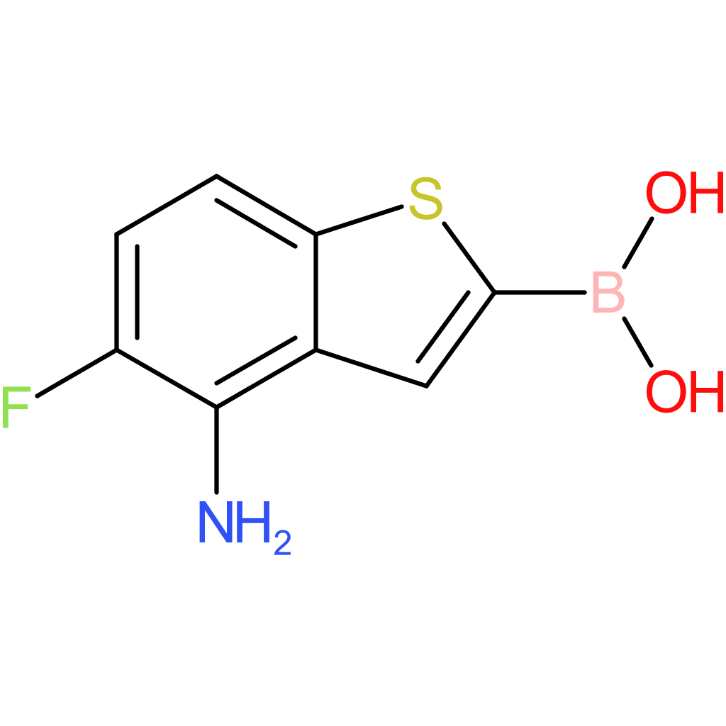 (4-amino-5-fluoro-1-benzothiophen-2-yl)boronic acid