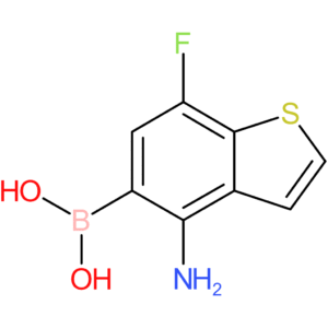 (4-amino-7-fluoro-1-benzothiophen-5-yl)boronic acid