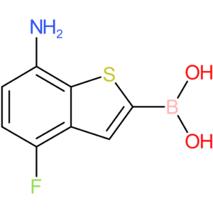 (7-amino-4-fluoro-1-benzothiophen-2-yl)boronic acid
