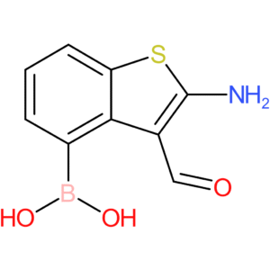 2-amino-3-formylbenzothiophene-4-boronic acid