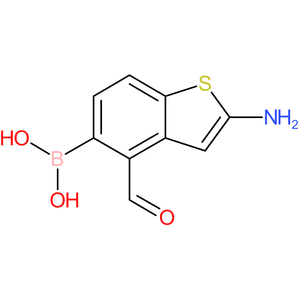 2-amino-4-formylbenzothiophene-5-boronic acid