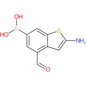 2-amino-4-formylbenzothiophene-6-boronic acid
