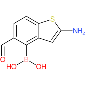 2-amino-5-formylbenzothiophene-4-boronic acid