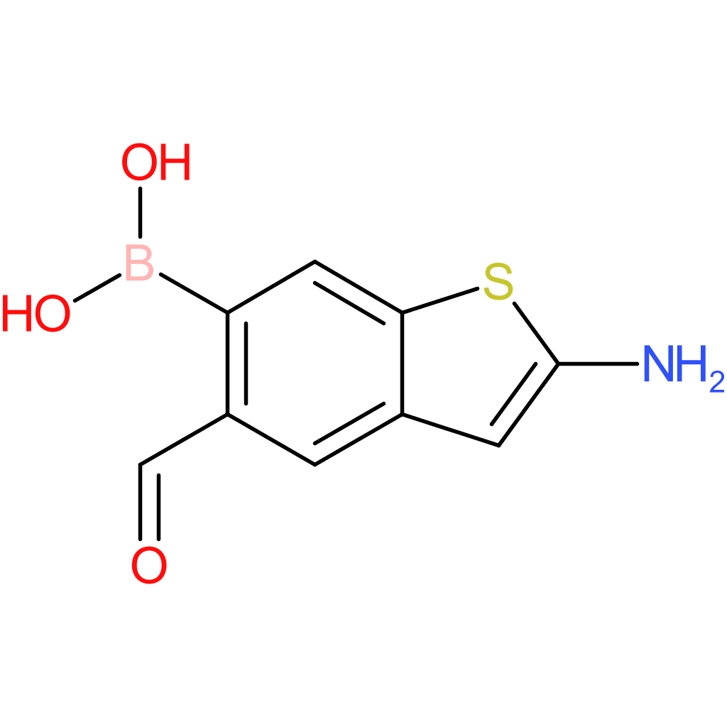 2-amino-5-formylbenzothiophene-6-boronic acid
