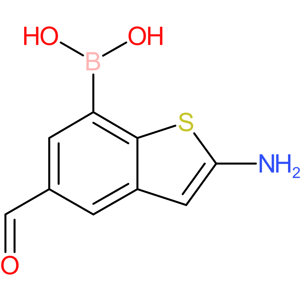 2-amino-5-formylbenzothiophene-7-boronic acid
