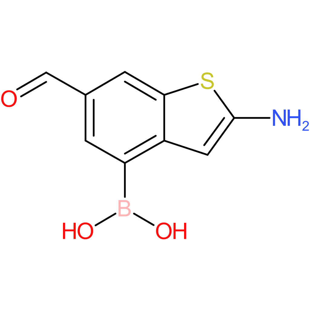 2-amino-6-formylbenzothiophene-4-boronic acid