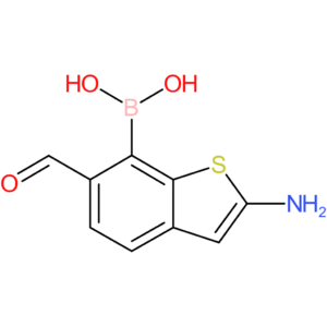 2-amino-6-formylbenzothiophene-7-boronic acid