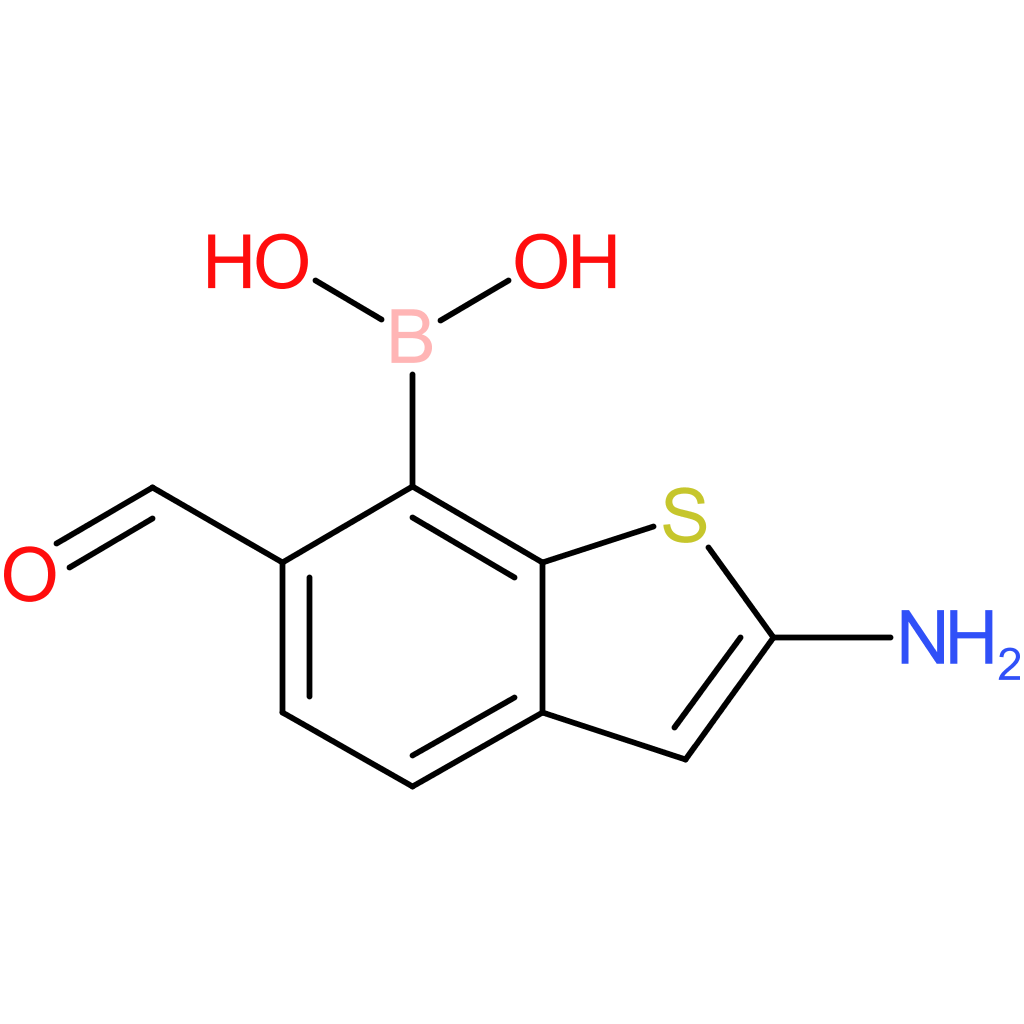 2-amino-6-formylbenzothiophene-7-boronic acid