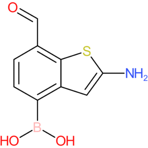 2-amino-7-formylbenzothiophene-4-boronic acid