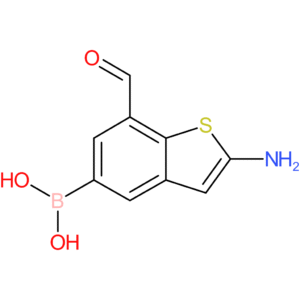2-amino-7-formylbenzothiophene-5-boronic acid