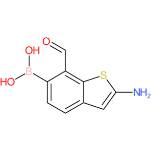 2-amino-7-formylbenzothiophene-6-boronic acid