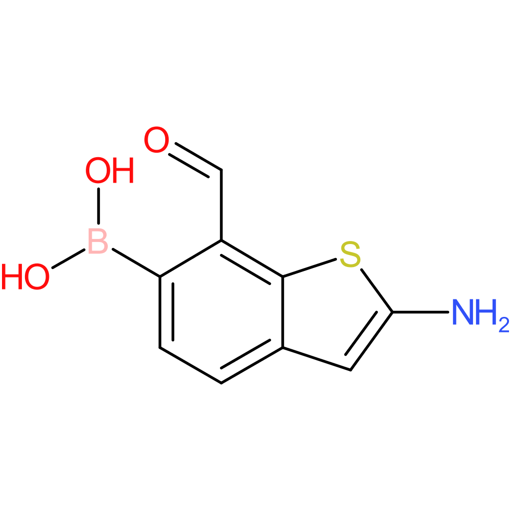 2-amino-7-formylbenzothiophene-6-boronic acid