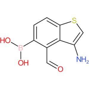 3-amino-4-formylbenzothiophene-5-boronic acid