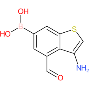 3-amino-4-formylbenzothiophene-6-boronic acid
