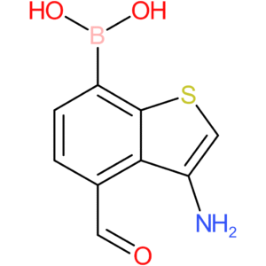 3-amino-4-formylbenzothiophene-7-boronic acid