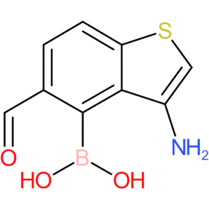 3-amino-5-formylbenzothiophene-4-boronic acid