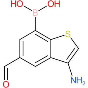 3-amino-5-formylbenzothiophene-7-boronic acid