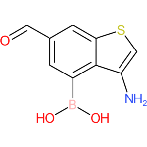 3-amino-6-formylbenzothiophene-4-boronic acid
