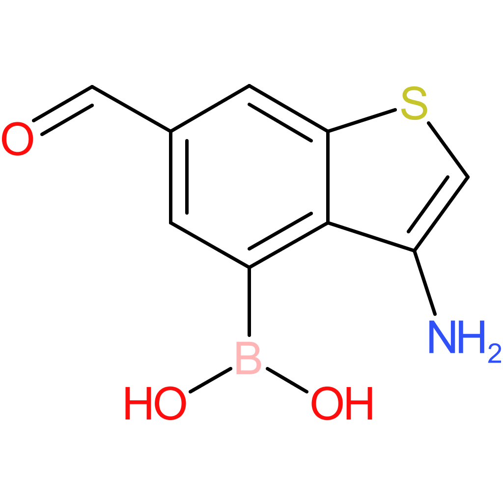 3-amino-6-formylbenzothiophene-4-boronic acid