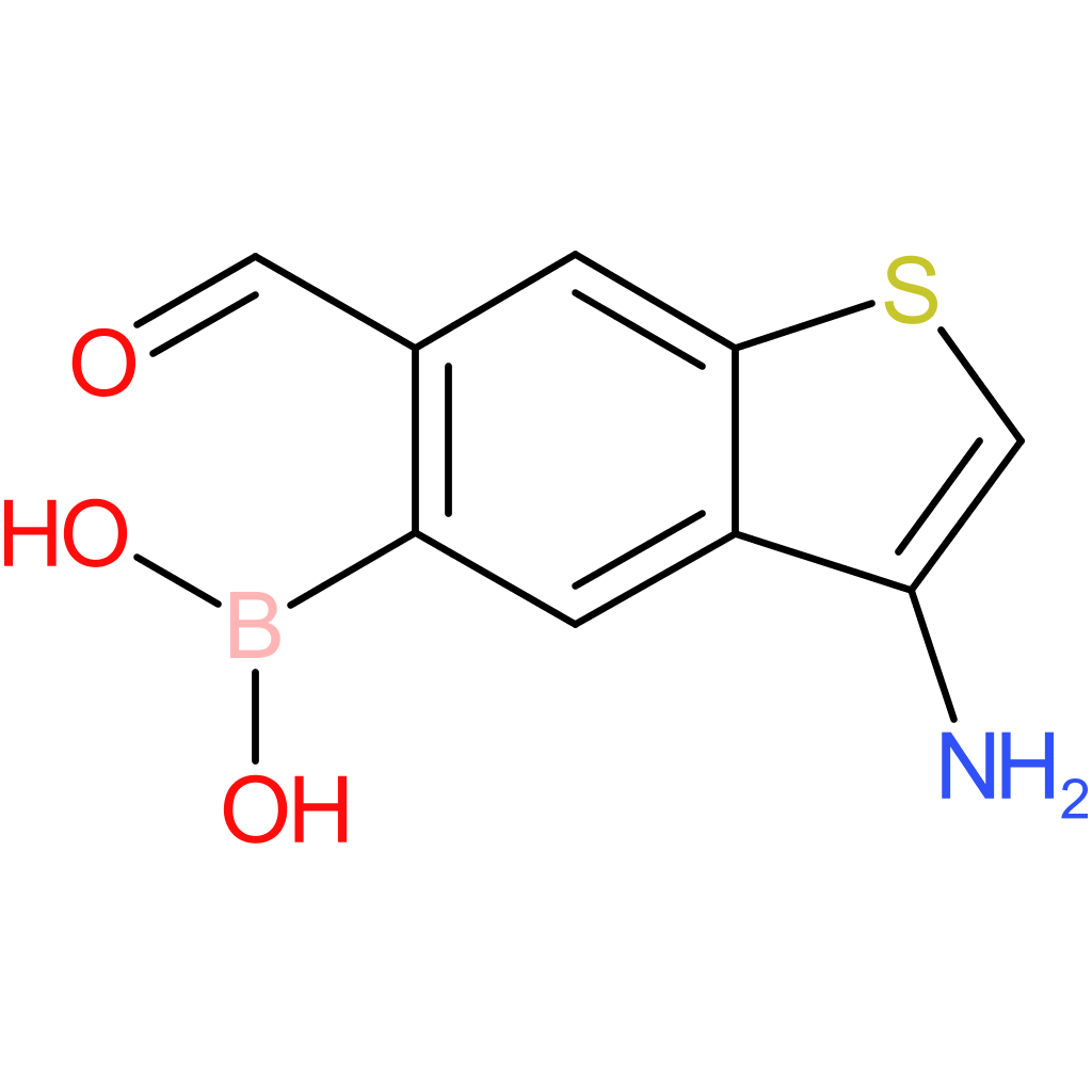 3-amino-6-formylbenzothiophene-5-boronic acid
