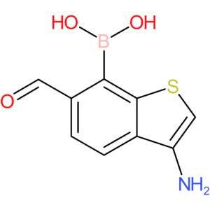 3-amino-6-formylbenzothiophene-7-boronic acid