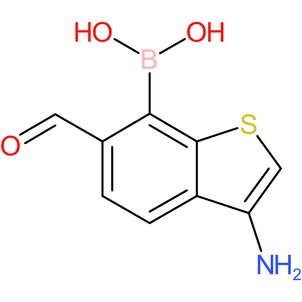 3-amino-6-formylbenzothiophene-7-boronic acid