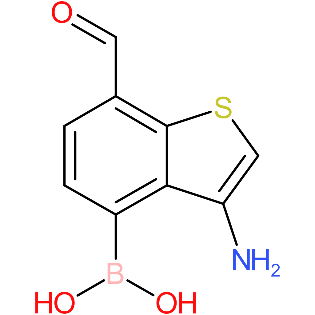 3-amino-7-formylbenzothiophene-4-boronic acid