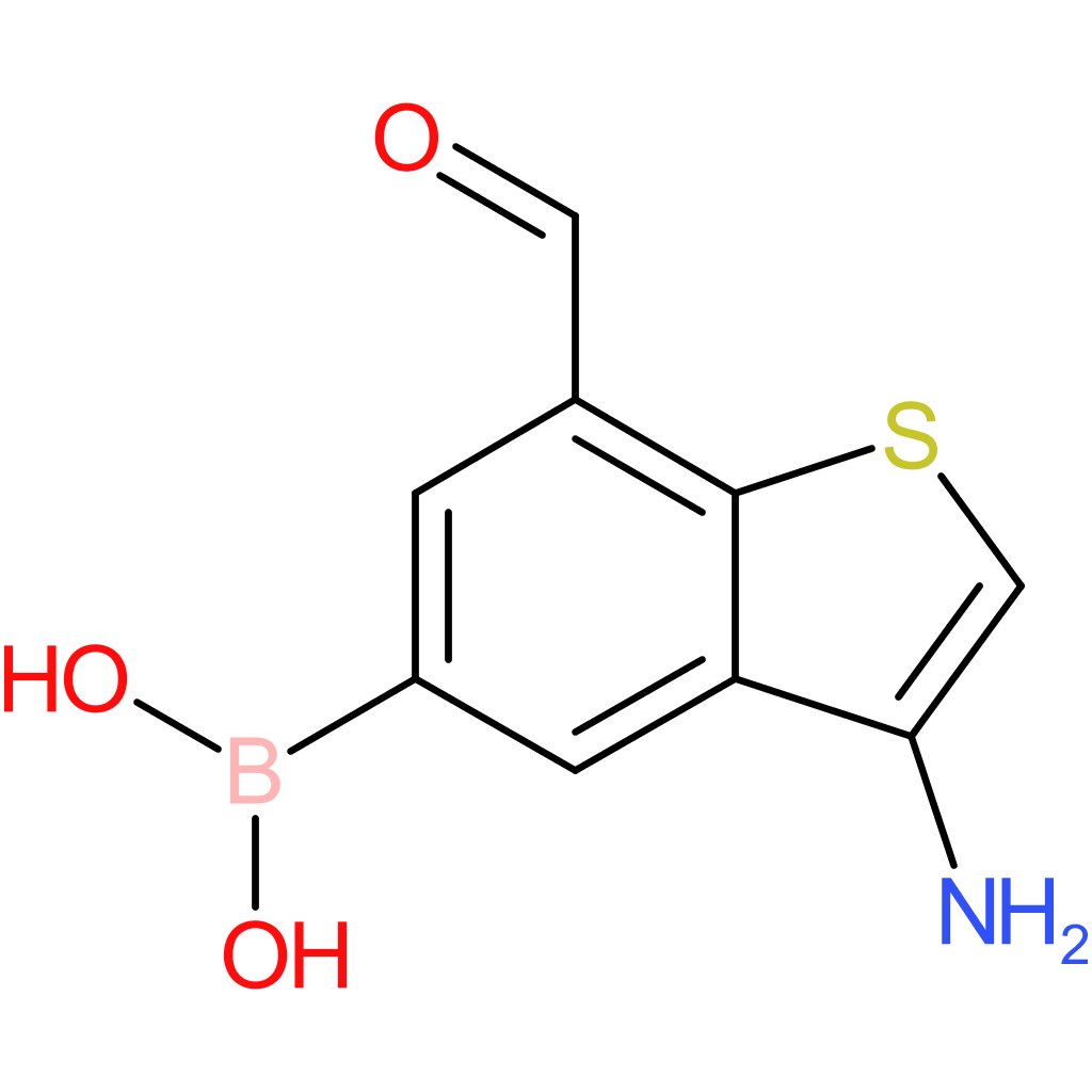 3-amino-7-formylbenzothiophene-5-boronic acid