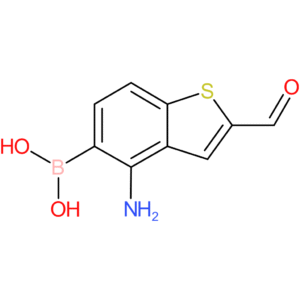 4-amino-2-formylbenzothiophene-5-boronic acid