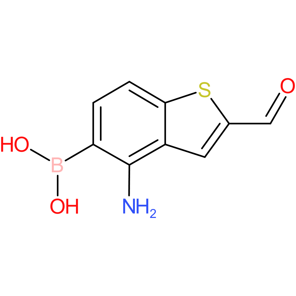 4-amino-2-formylbenzothiophene-5-boronic acid