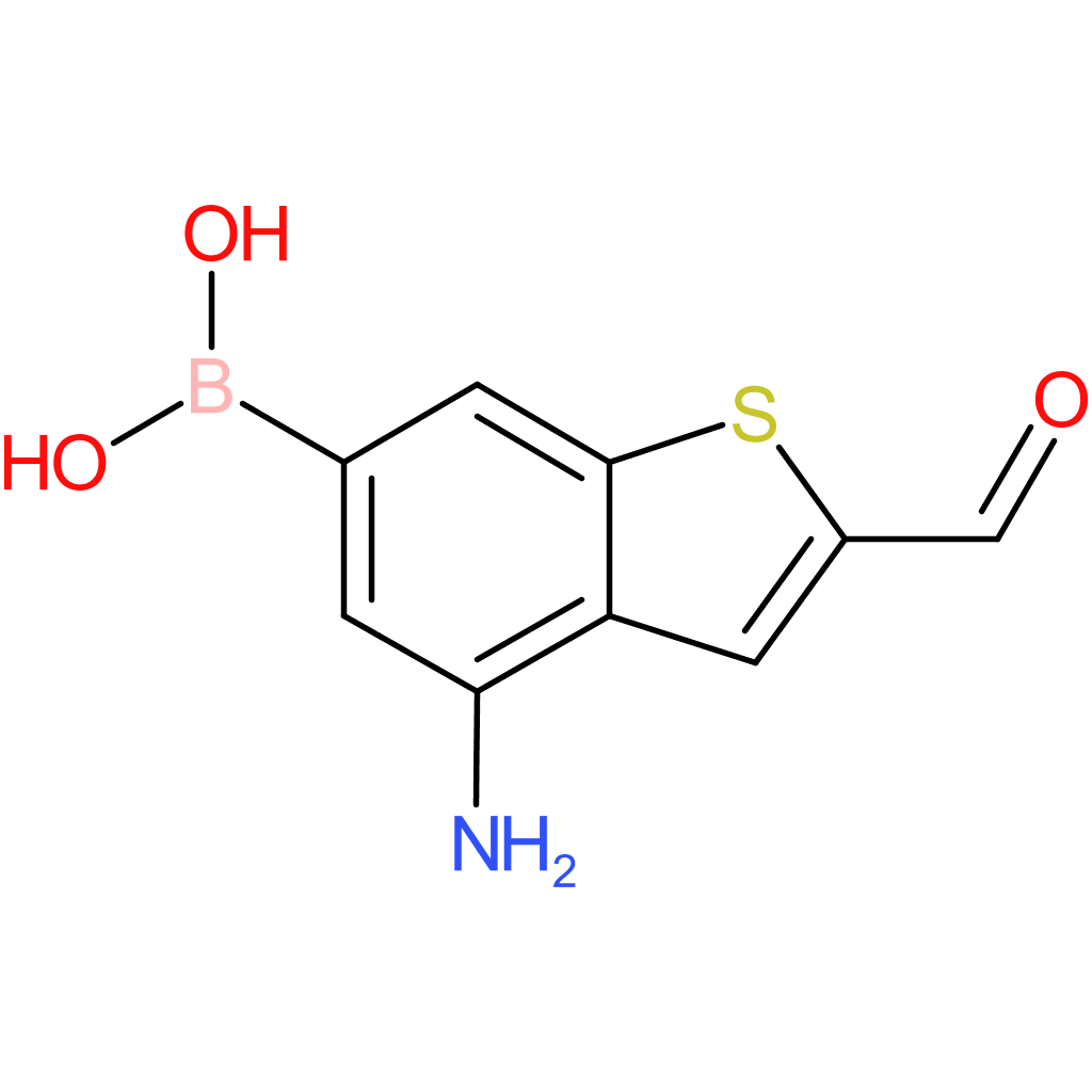 4-amino-2-formylbenzothiophene-6-boronic acid