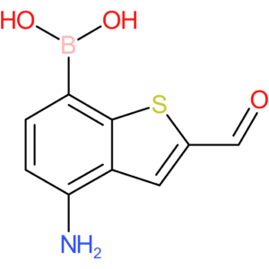 4-amino-2-formylbenzothiophene-7-boronic acid