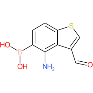 4-amino-3-formylbenzothiophene-5-boronic acid