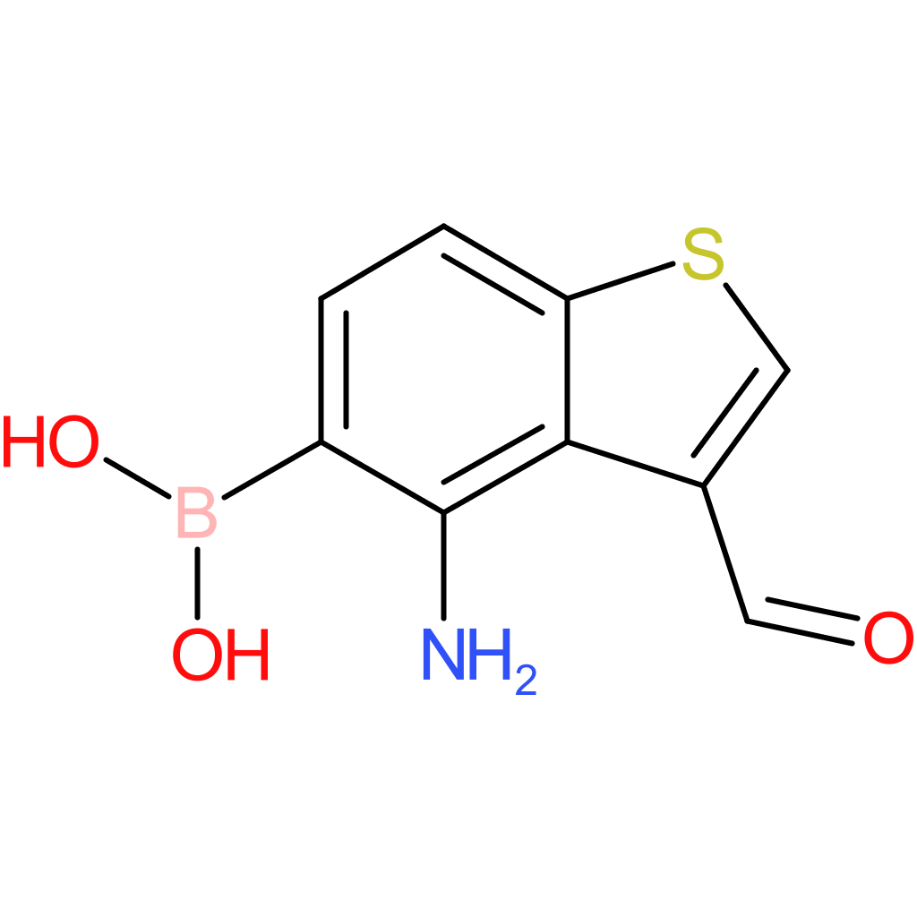 4-amino-3-formylbenzothiophene-5-boronic acid