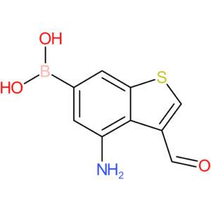 4-amino-3-formylbenzothiophene-6-boronic acid