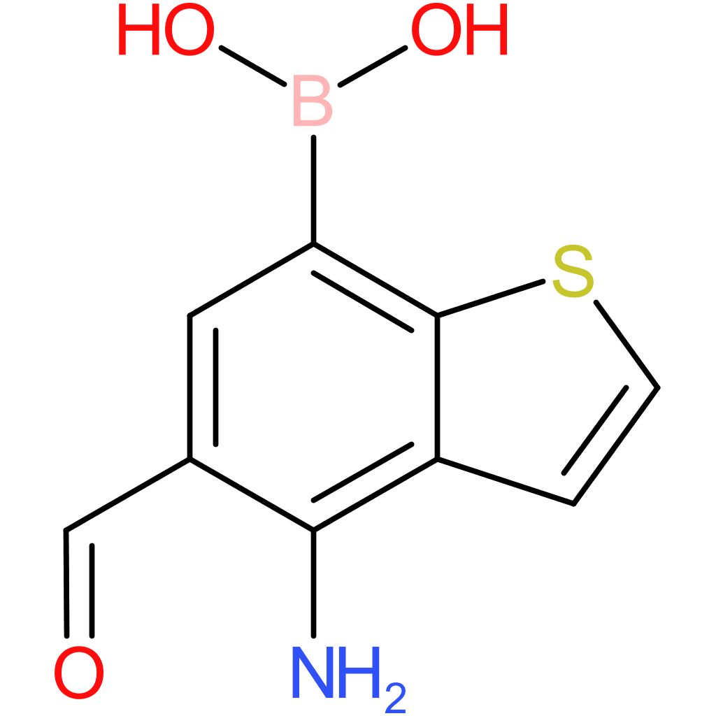 4-amino-5-formylbenzothiophene-7-boronic acid